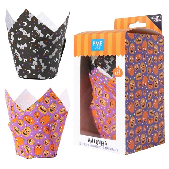 pme Halloween Tulip Muffin Cases - Pumpkin Party (Pack of 24)
