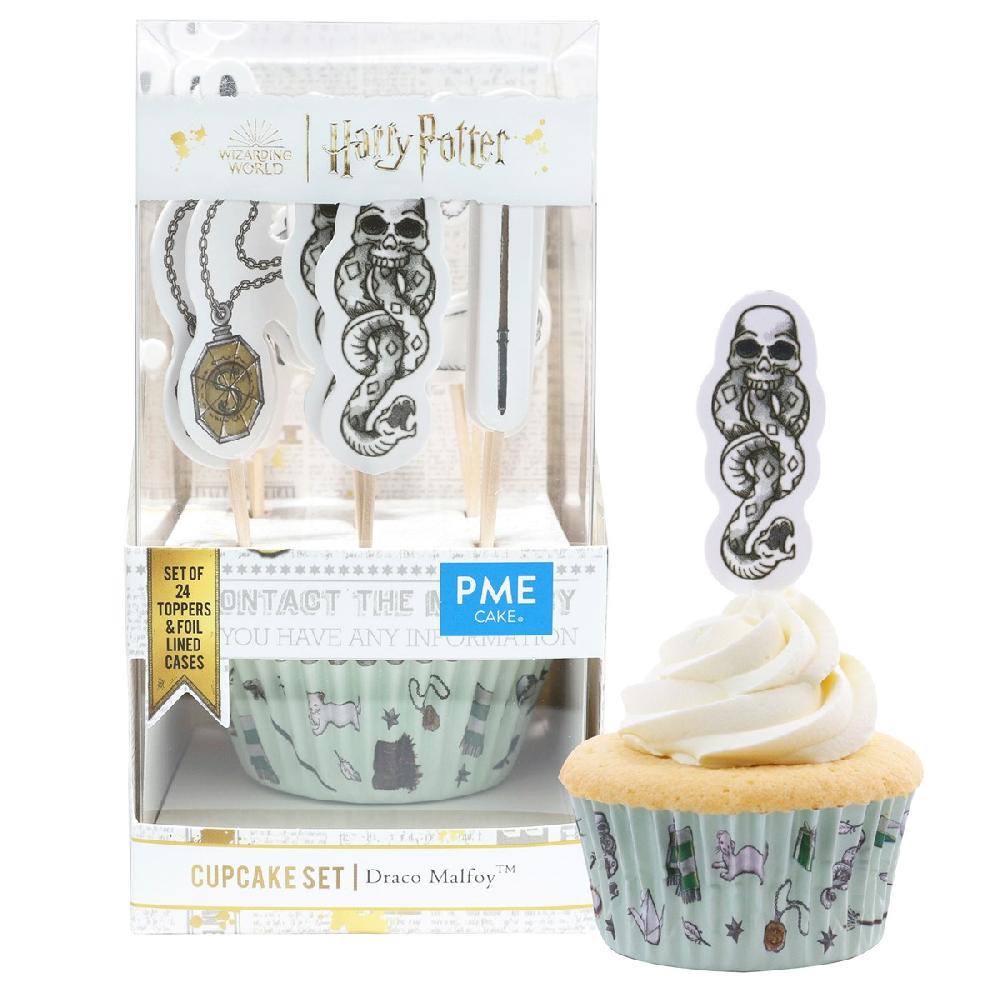Pme Harry Potter Cupcake Cases & Topper Set Of 24 Draco Malfoy
