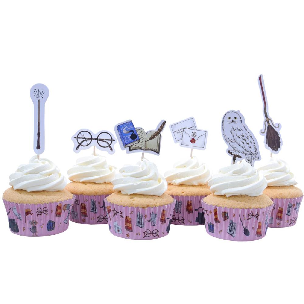 Pme Harry Potter Cupcake Cases & Topper Set Of 24 Harry Potter