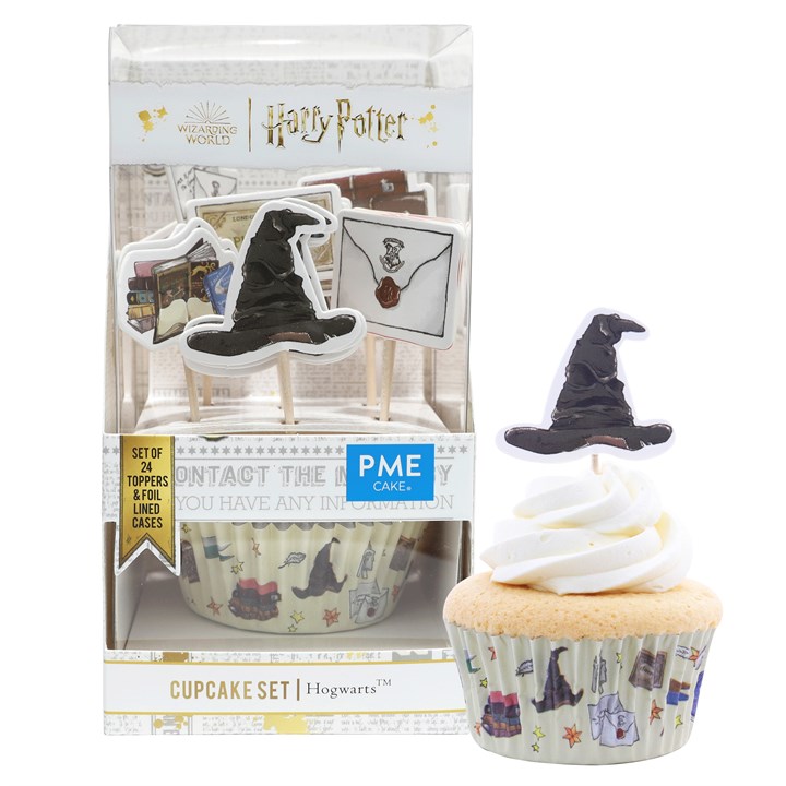 pme Harry Potter Cupcake Cases & Topper Set of 24 Hogwarts