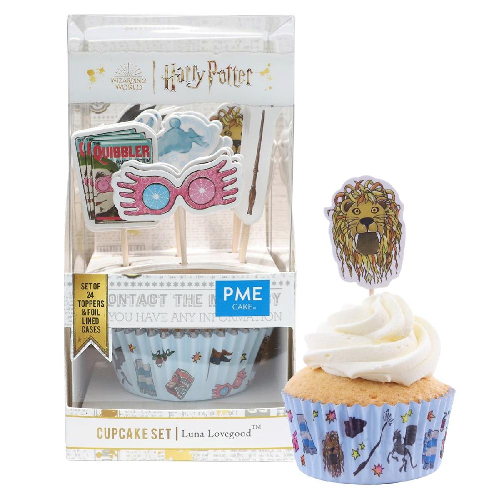 Pme Harry Potter Cupcake Cases & Topper Set Of 24 Luna Lovegood