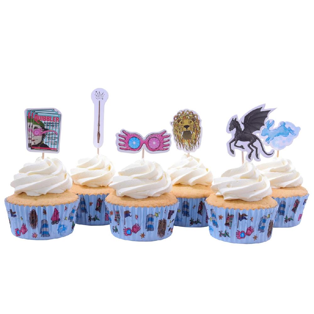 Pme Harry Potter Cupcake Cases & Topper Set Of 24 Luna Lovegood