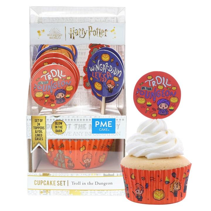 pme Harry Potter Cupcake Cases & Topper Set of 24 Troll in the Dungeon