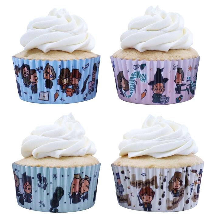 Pme Harry Potter Foil-lined Cupcake Cases Pack Of 60 Charms