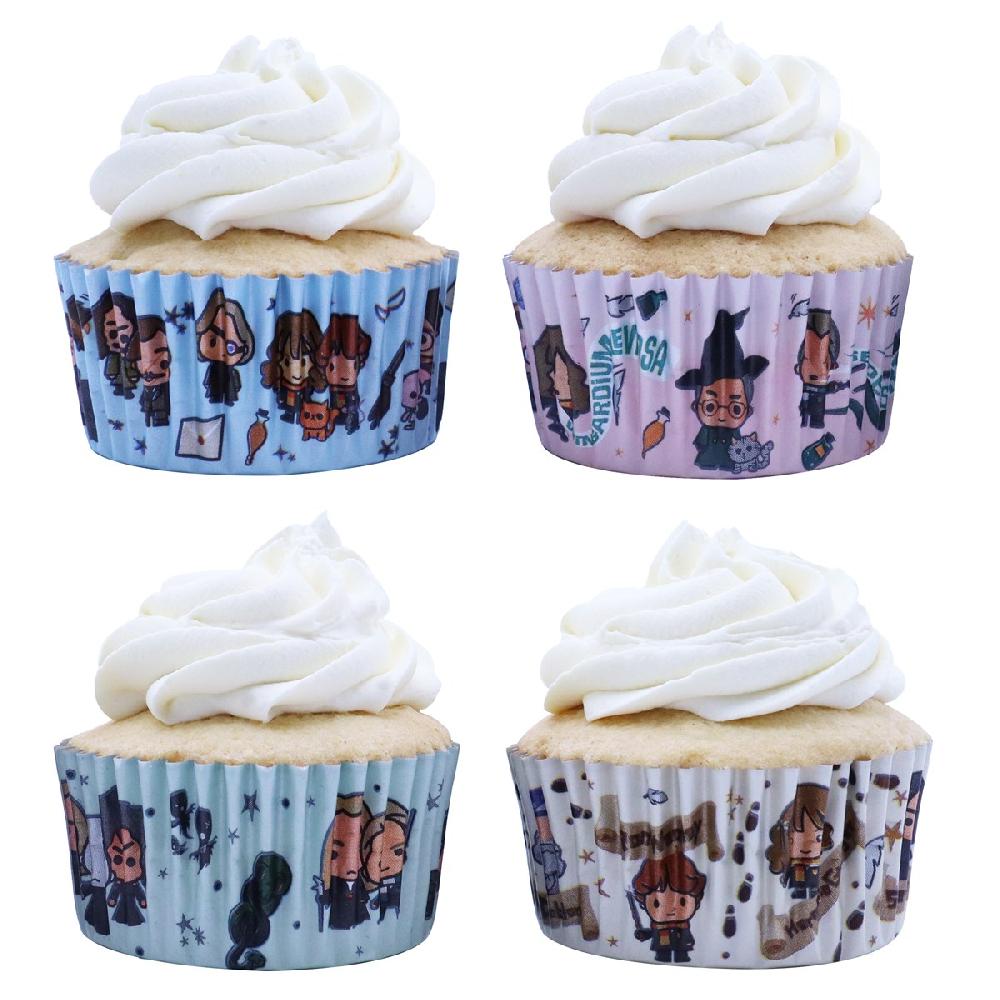 Pme Harry Potter Foil-lined Cupcake Cases Pack Of 60 Charms