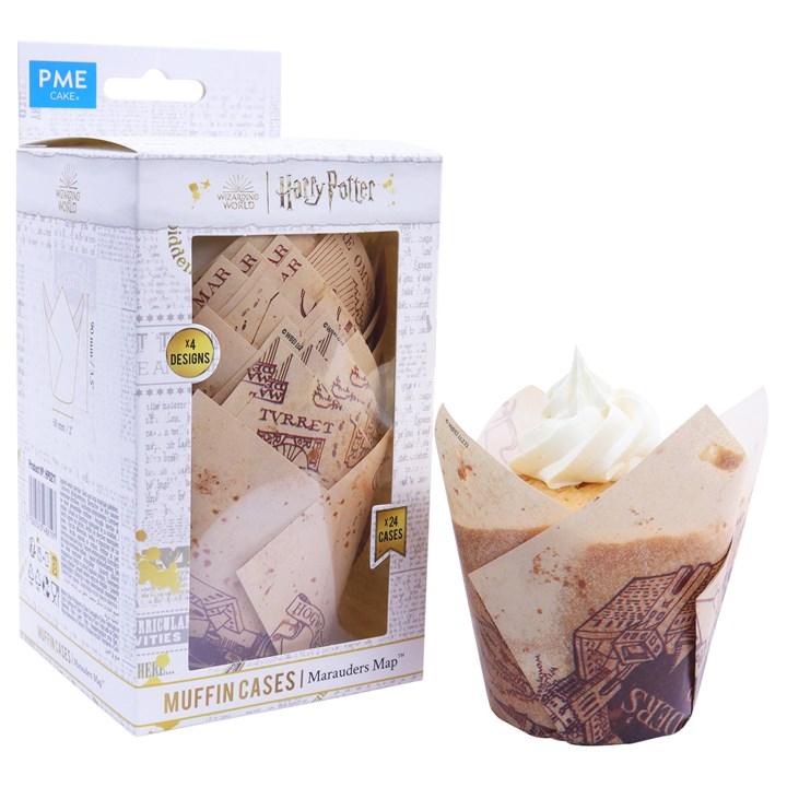 pme Harry Potter Muffin Cases Pack of 24 Marauders Map