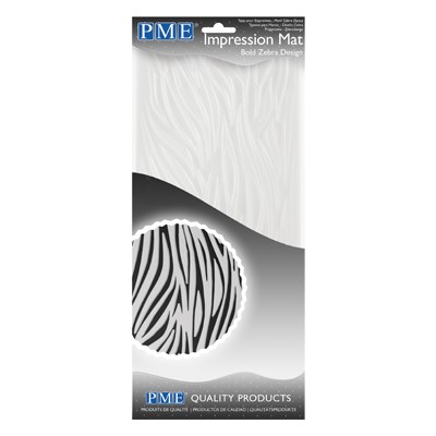 pme Impression Mat - Bold Zebra Design (150 x 305mm / 6 x 12”)