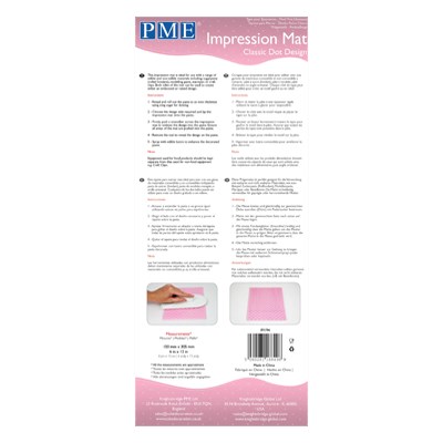 Pme Impression Mat - Classic Dot Design (150 X 305mm / 6 X 12”)