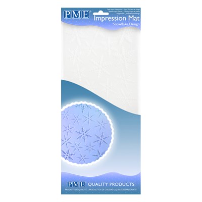 Pme Impression Mat - Snowflake Design (150 X 305mm / 6 X 12”)