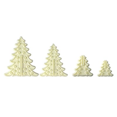 Pme JEM Christmas Cutters - 3D Christmas Trees Set Of 8