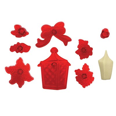 pme JEM Christmas Cutters - Christmas Lantern & Extras Set with Former-Set of 9