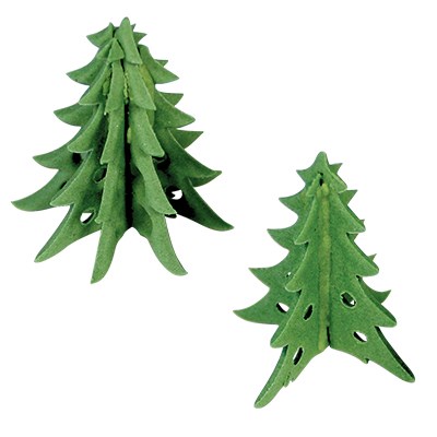 Pme JEM Christmas Cutters - Small 3D Christmas Trees Set Of 2