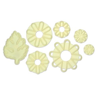 pme JEM Floral Cutters - Chrysanthemum Daisies & Leaf Set of 7