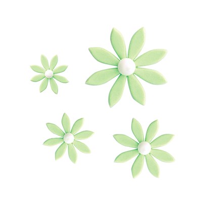 Pme JEM Floral Cutters - Pointed 8 Petal Daisy Set Of 4