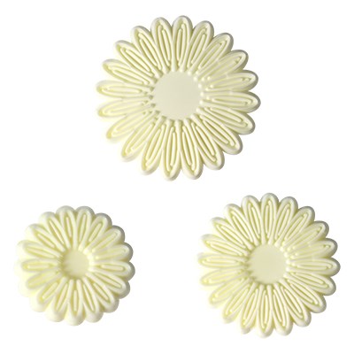 Pme JEM Floral Cutters - Small Multi Petal Daisy Gerbera Set Of 3