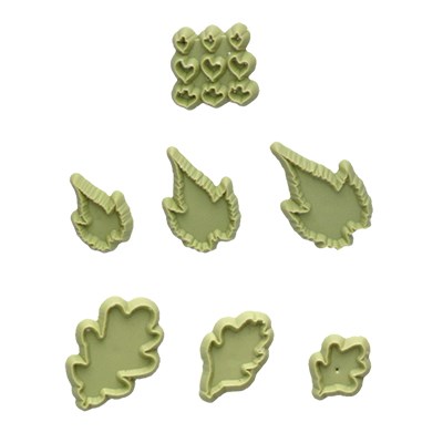 pme JEM Foliage Cutters - Mixed Leaves Set 3 Set of 7