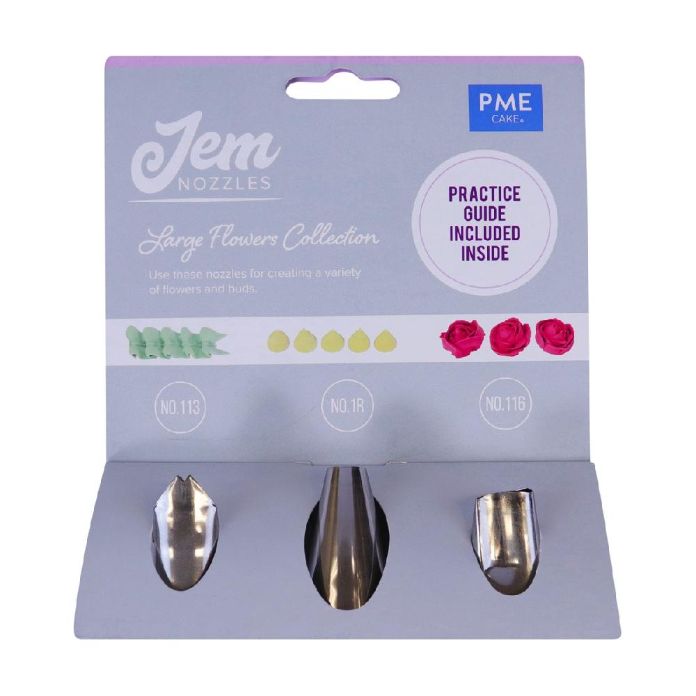 Pme Jem Nozzles Set – Large Flowers Collection Pack Of 3