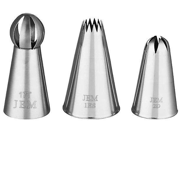 Pme Jem Nozzles Set – Medium Cupcakes Collection Pack Of 3
