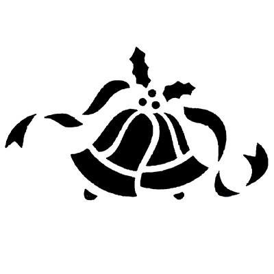 Pme JEM Stencil - Christmas Bells (56 X 93mm / 2.2 X 3.6”)