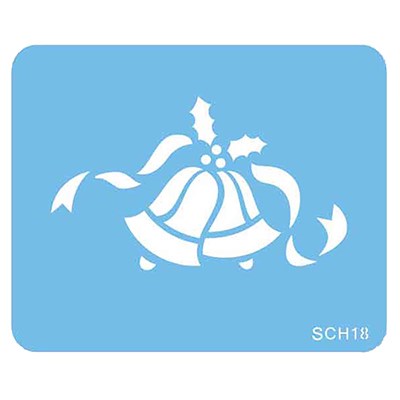 pme JEM Stencil - Christmas Bells (56 x 93mm / 2.2 x 3.6”)