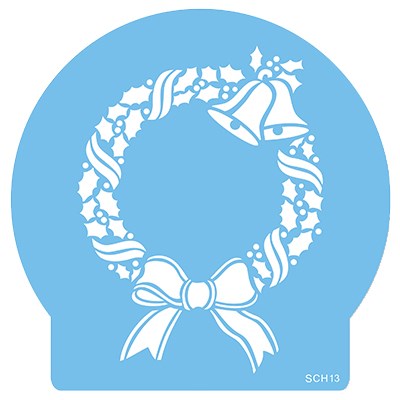 Pme JEM Stencil - Christmas Wreath (130 X 160mm / 5 X 6.3”)
