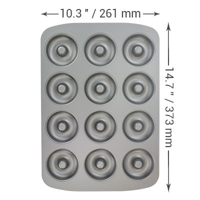 pme Non Stick - 12 Cup Mini Donut Pan (37.3 x 26.1mm / 14.7 x 10.3")