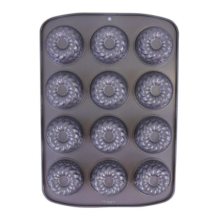 Pme Non Stick - 12 Cup Mini Fancy Ring Pan (37.3 X 26.1mm / 14.7 X 10.3")