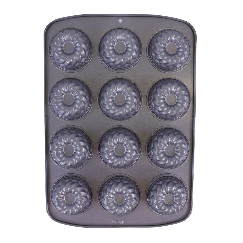 Pme Non Stick - 12 Cup Mini Fancy Ring Pan (37.3 X 26.1mm / 14.7 X 10.3")