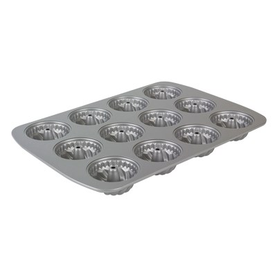 Pme Non Stick - 12 Cup Mini Fluted Pan (37.3 X 26.1mm / 14.7 X 10.3")