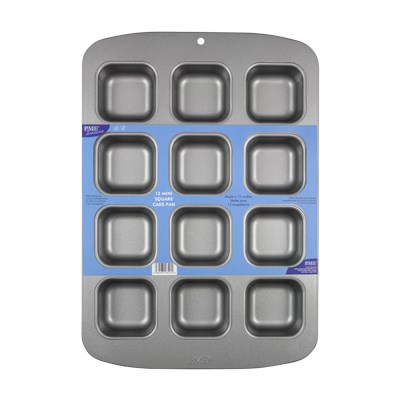 Pme Non Stick - 12 Cup Mini Square Cake Pan (35 X 26.5 X 3cm / 13.8 X 10.4 X 1.2”)