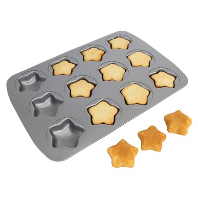 Pme Non Stick - 12 Cup Mini Star Pan (37.3 X 26.1mm / 14.7 X 10.3")