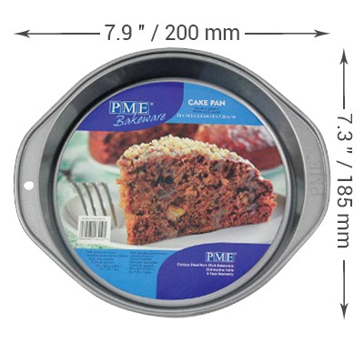 pme Non Stick - Cake Pan (20 x 18.5 x 2.5cm / 8 x 7.25 x 1”)