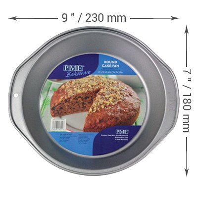 pme Non Stick - Round Pan (23 x 18 x 3.5cm / 9.1 x 7.1 x 1.4”)