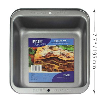 pme Non Stick - Square Pan (19.5 x 19.5 x 4.5cm / 7.7 x 7.7 x 1.8”)