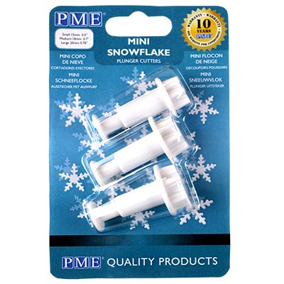 pme Novelty Plunger Cutter - S/M/L Mini Snowflake Set of 3
