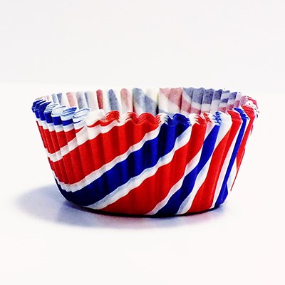 Pme Paper Baking Cases - Mini Patriotic Swirls Pk/100