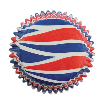 pme Paper Baking Cases - Mini Patriotic Swirls Pk/100