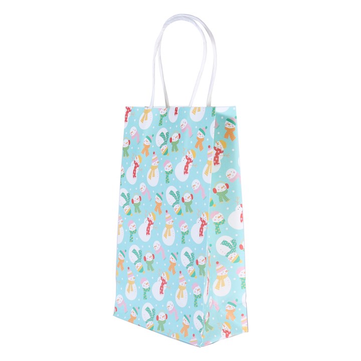 pme 4 Christmas Paper Treat Bags - Snowmen