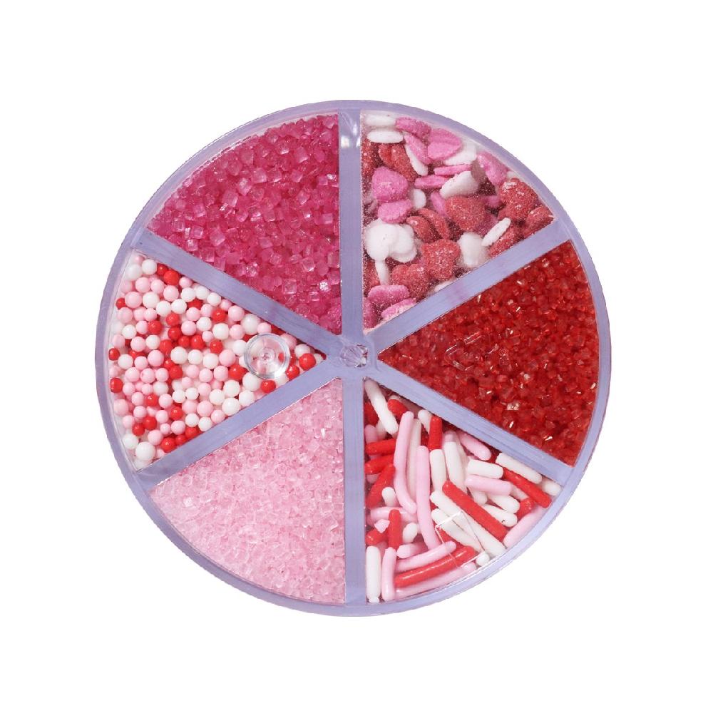 Pme 6-in-1 Valentines Sprinkle Set - Sweet Love (196g)