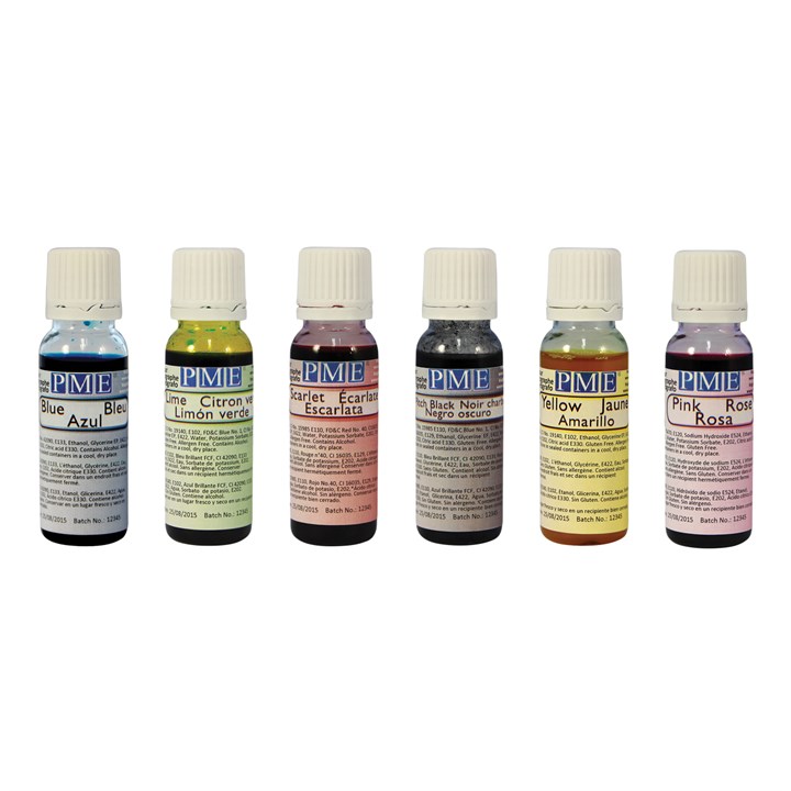Pme Airbrush Colour - Set Of 6 (150ml)