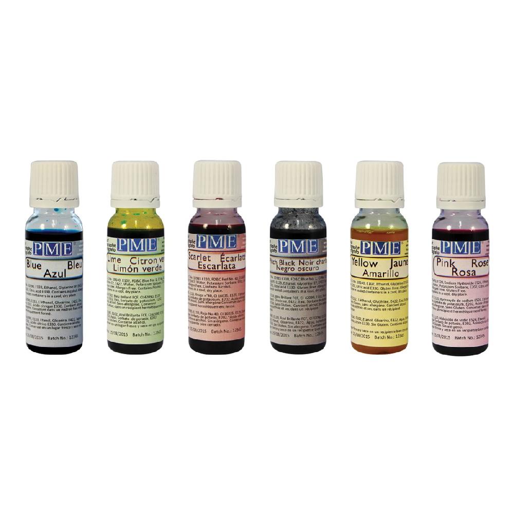 Pme Airbrush Colour - Set Of 6 (150ml)