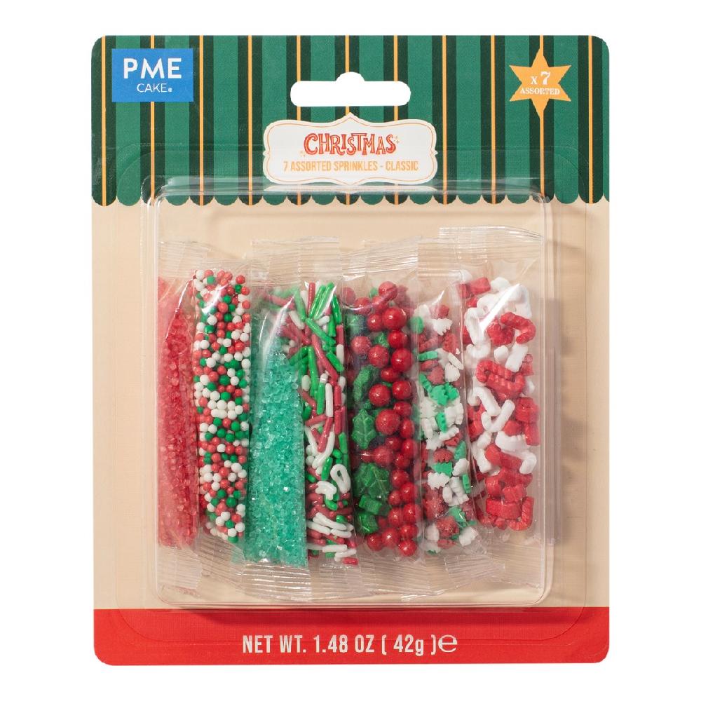 Pme Assorted Classic Sprinkles - 7 Pack (42g / 1.48oz)