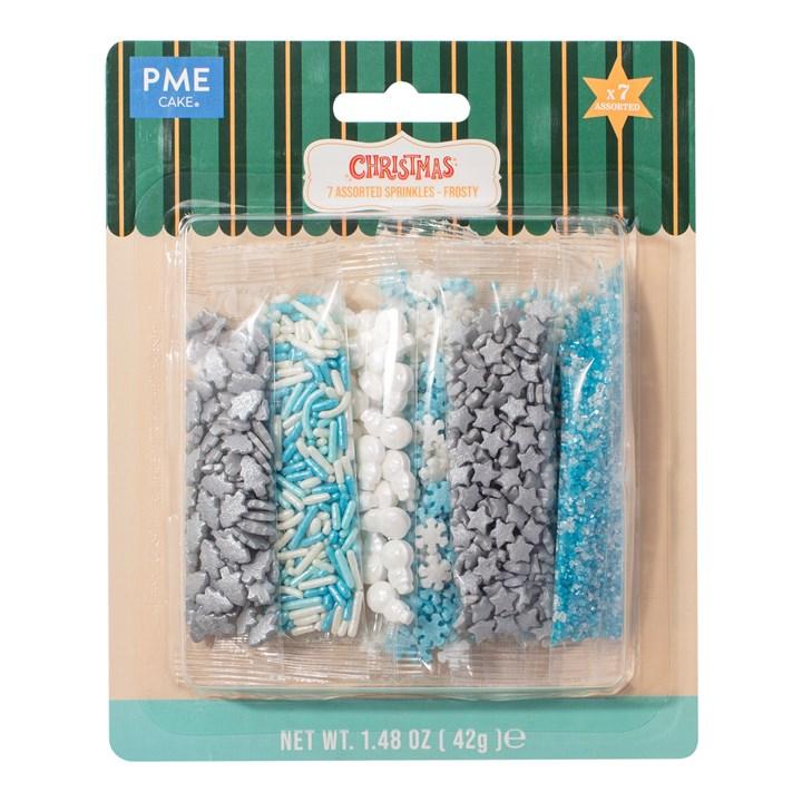 pme Assorted Frosty Sprinkles - 7 Pack (42g / 1.48oz)