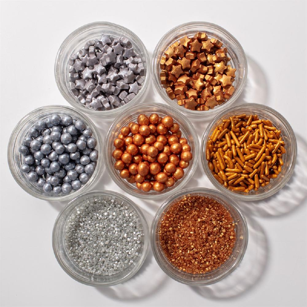 Pme Assorted Metallic Sprinkles - 7 Pack (42g / 1.48oz)