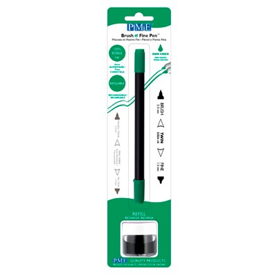 pme Brush & Fine Pen - Dark Green