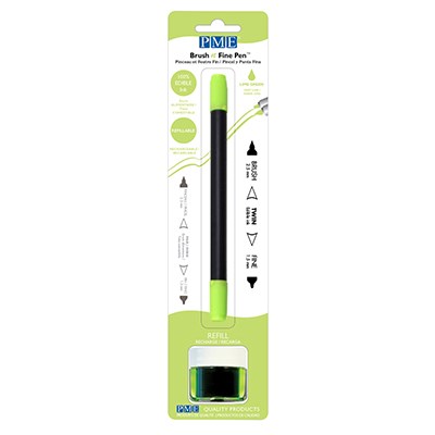 pme Brush & Fine Pen - Lime Green