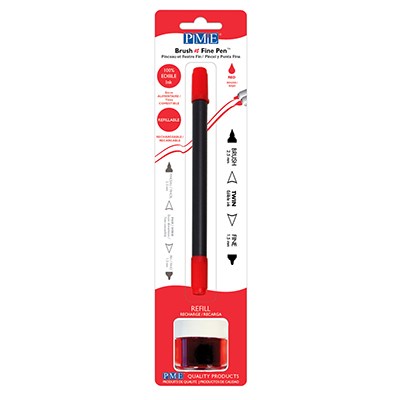 Pme Brush & Fine Pen - Red