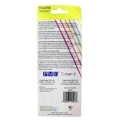 Pme Brush & Fine Pen Set - Bright Set Of 6