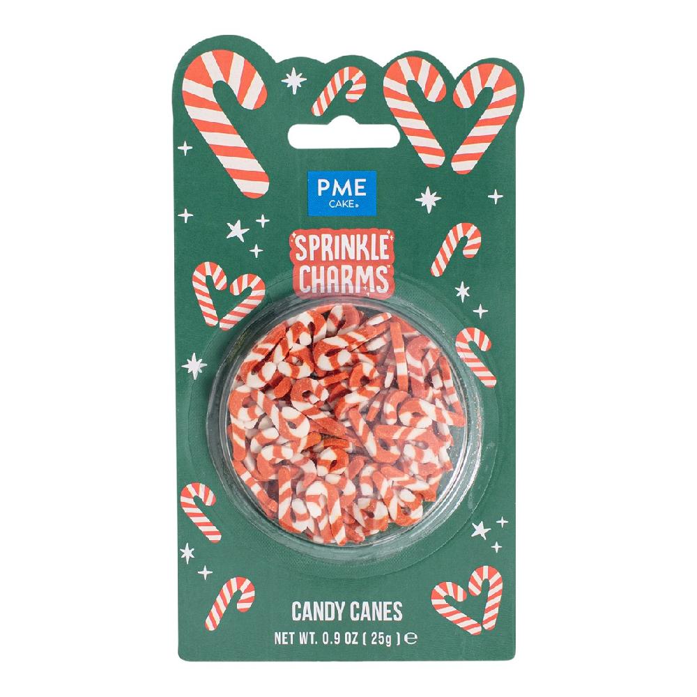 Pme Christmas Candy Cane Sprinkle Charms (25g / 0.9oz)