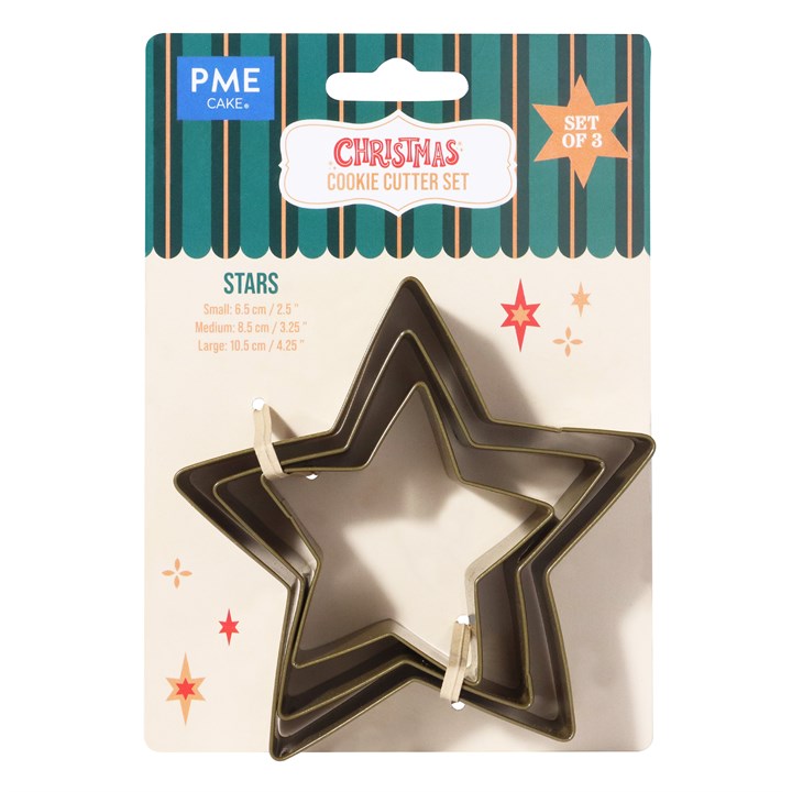 pme Christmas Cookie Cutter Set of 3 - Stars